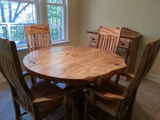 Custom Made Round Ambrosia Maple Dining Table