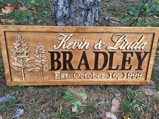 Custom Made Personalized Wedding Gift Last Name Establish Sign Family Name Sign Hunting Gifts