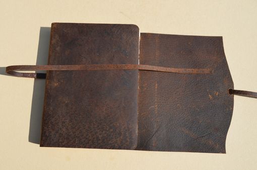 Custom Made Distressed Pigskin Journal Bound Adventure Notebook Leather Sketchbook Turquoise Gift