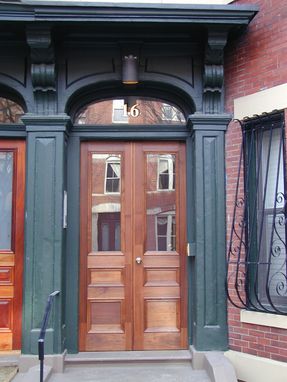 Custom Made 16 Wellington St. Walnut Door Restoration