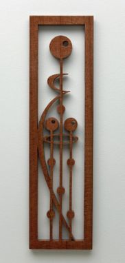 Custom Made Striped Mahogany Fretwork "Mother And Children"