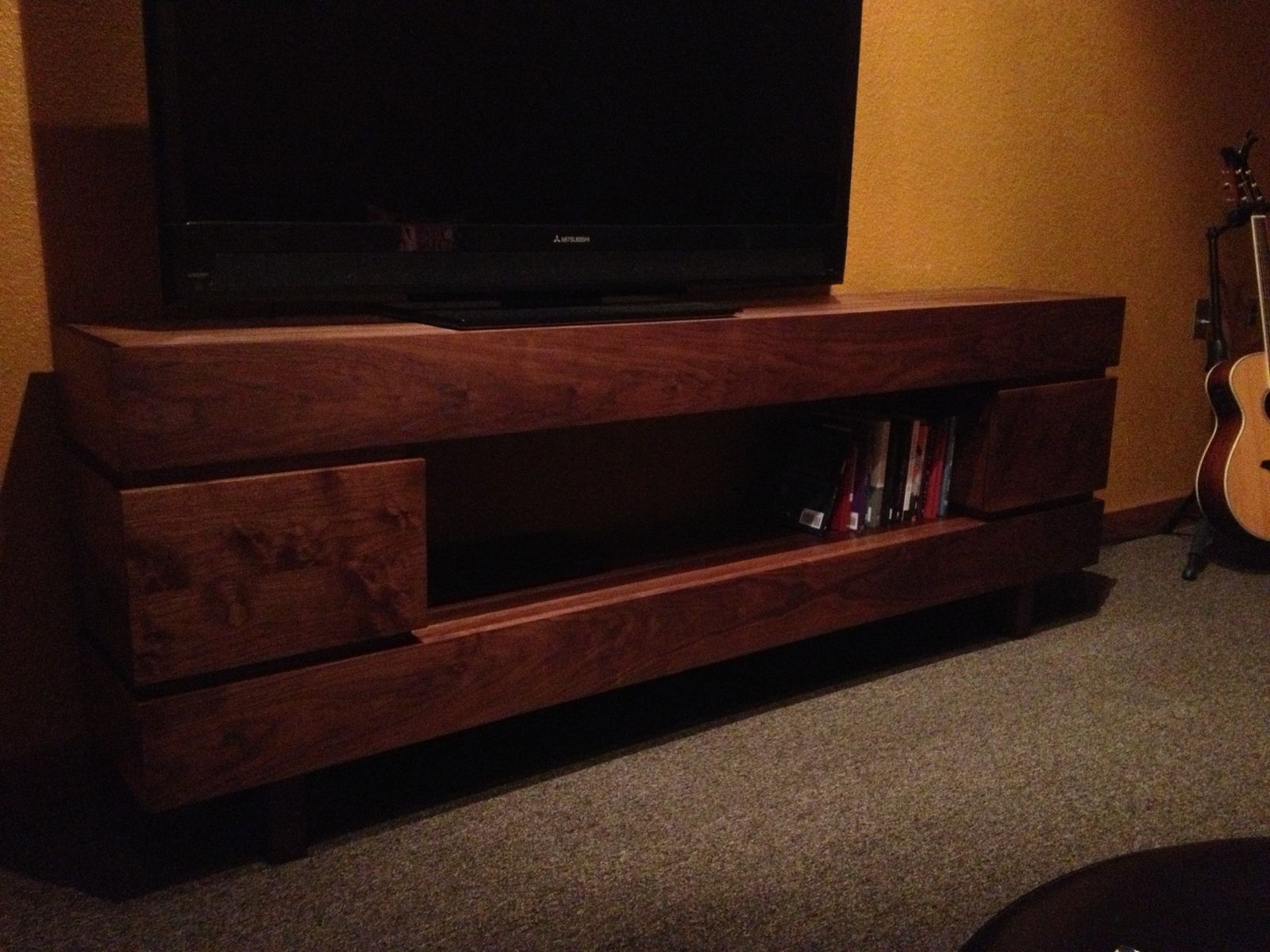 Custom Tv Console / Entertainment Stand by Gypsum Valley Made