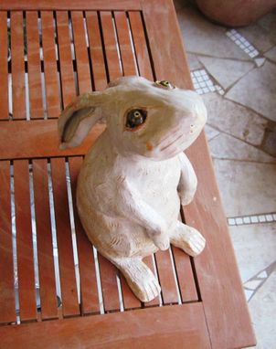 Custom Made Sculpted Ceramic Rabbit
