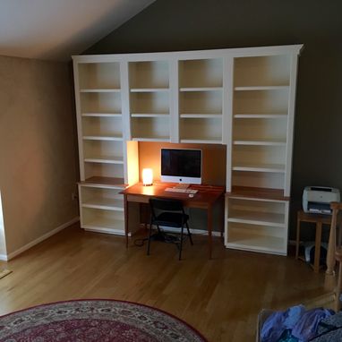 Custom Made Painted Birch Bookcases