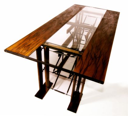 Custom Made Custom Contemporary Industrial Eclectic Dining Table