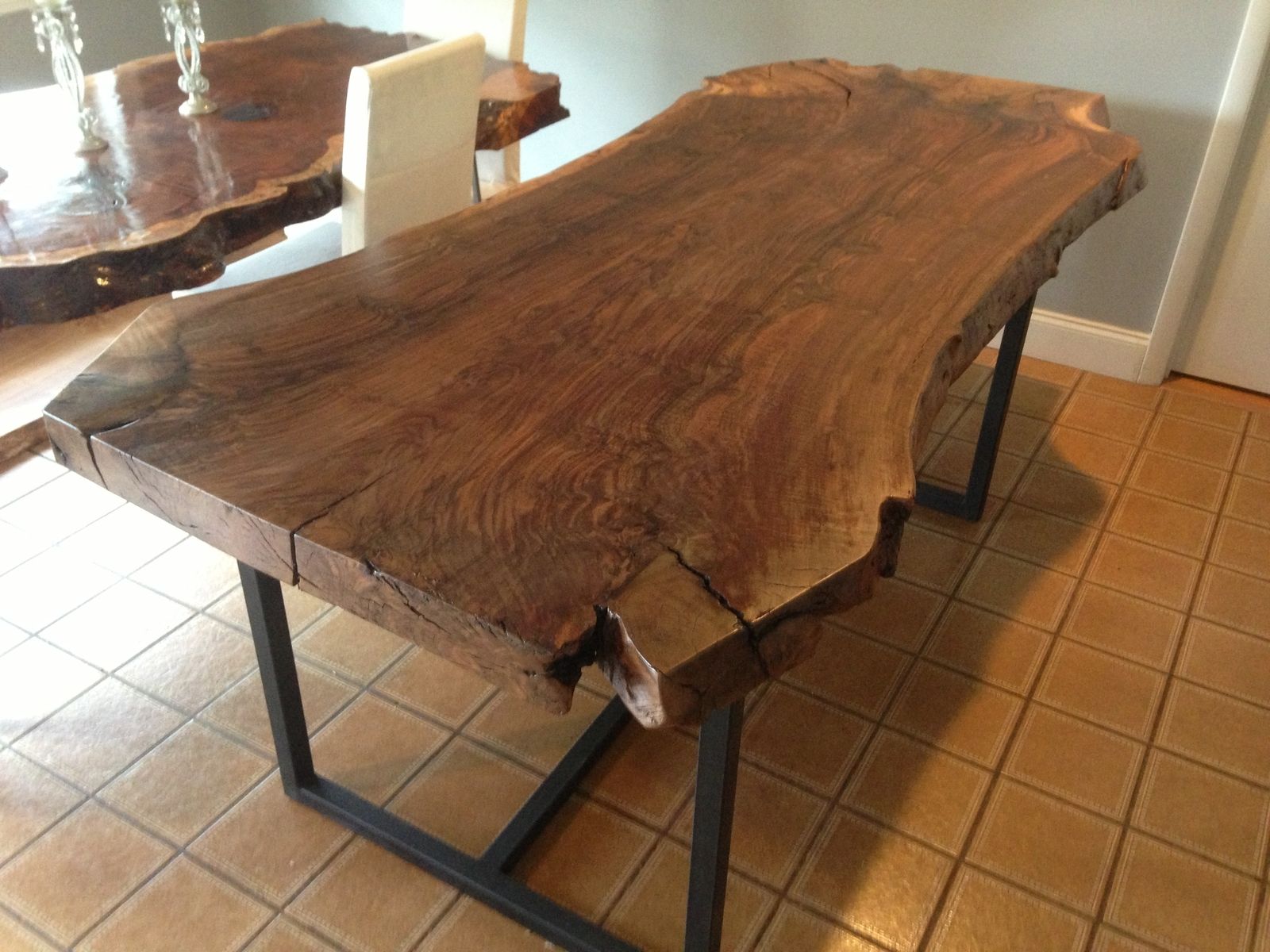 Handmade Live Edge Claro Walnut Dining Table By Ozma Design