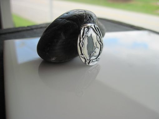 Custom Made Fine Silver Owl Pendant
