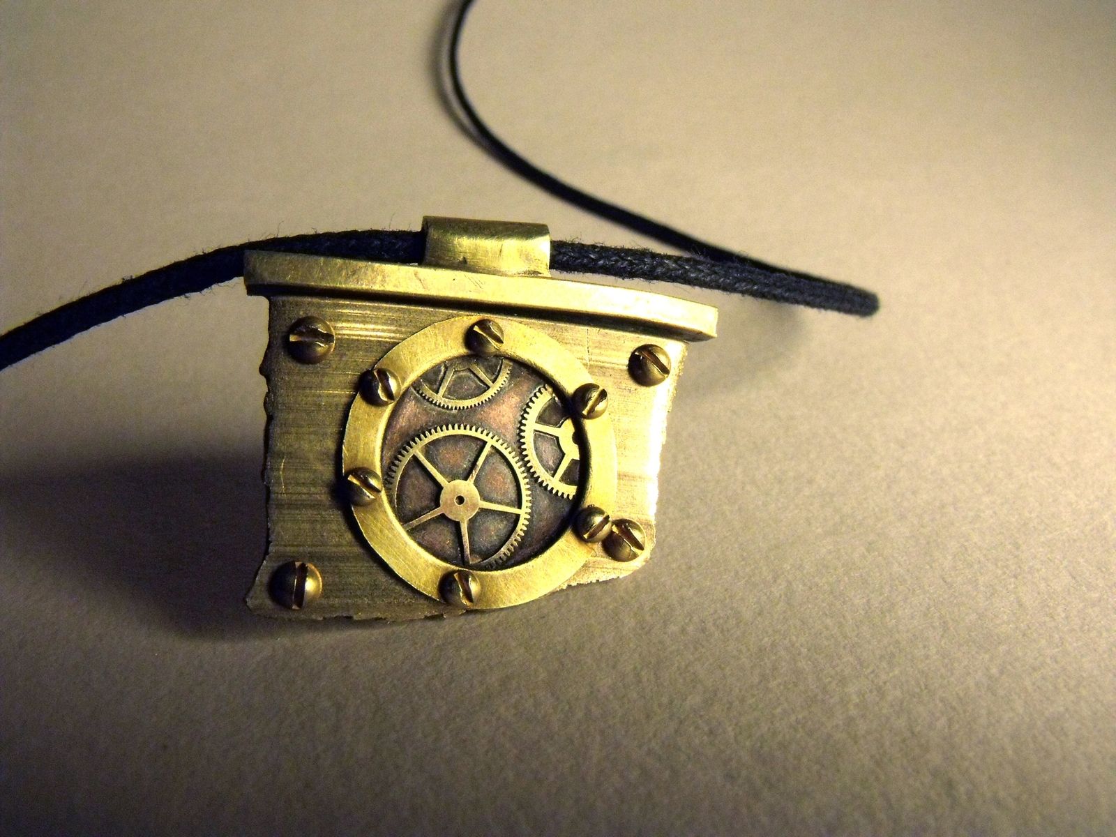 Buy a Hand Crafted Recycled Drum Cymbal Necklace, made to order from