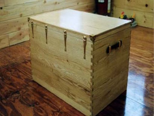 Custom Made Custom Oak Tack Box