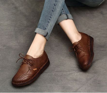 Custom Made Handmade Shoes,Ankle Boots,Oxford Women Shoes