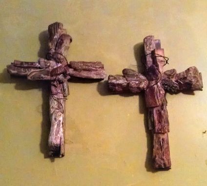 Custom Made Petrified Wood Crosses