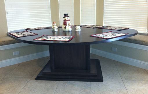 Custom Made Kitchen Area Table For Corner Bench Seating