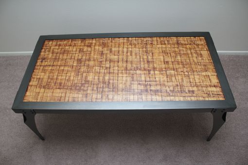 Custom Made Woven Bamboo Coffee Table