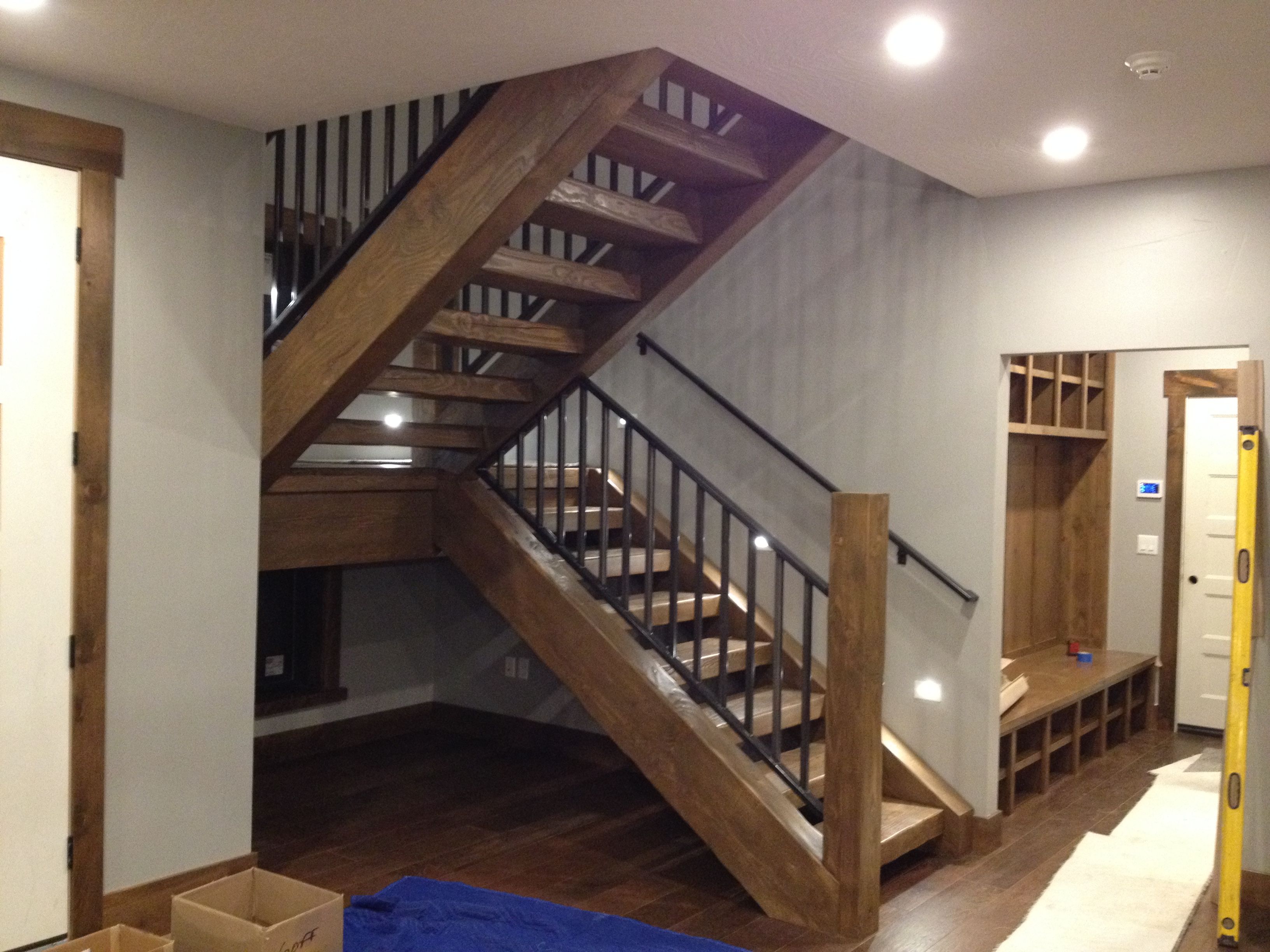Stair Rail / Bannister - Made From Industrial Pipe! Steampunk