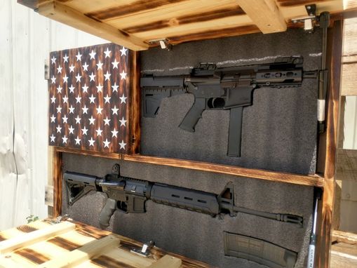 Custom Made American Flag 3 Section Concealment Case