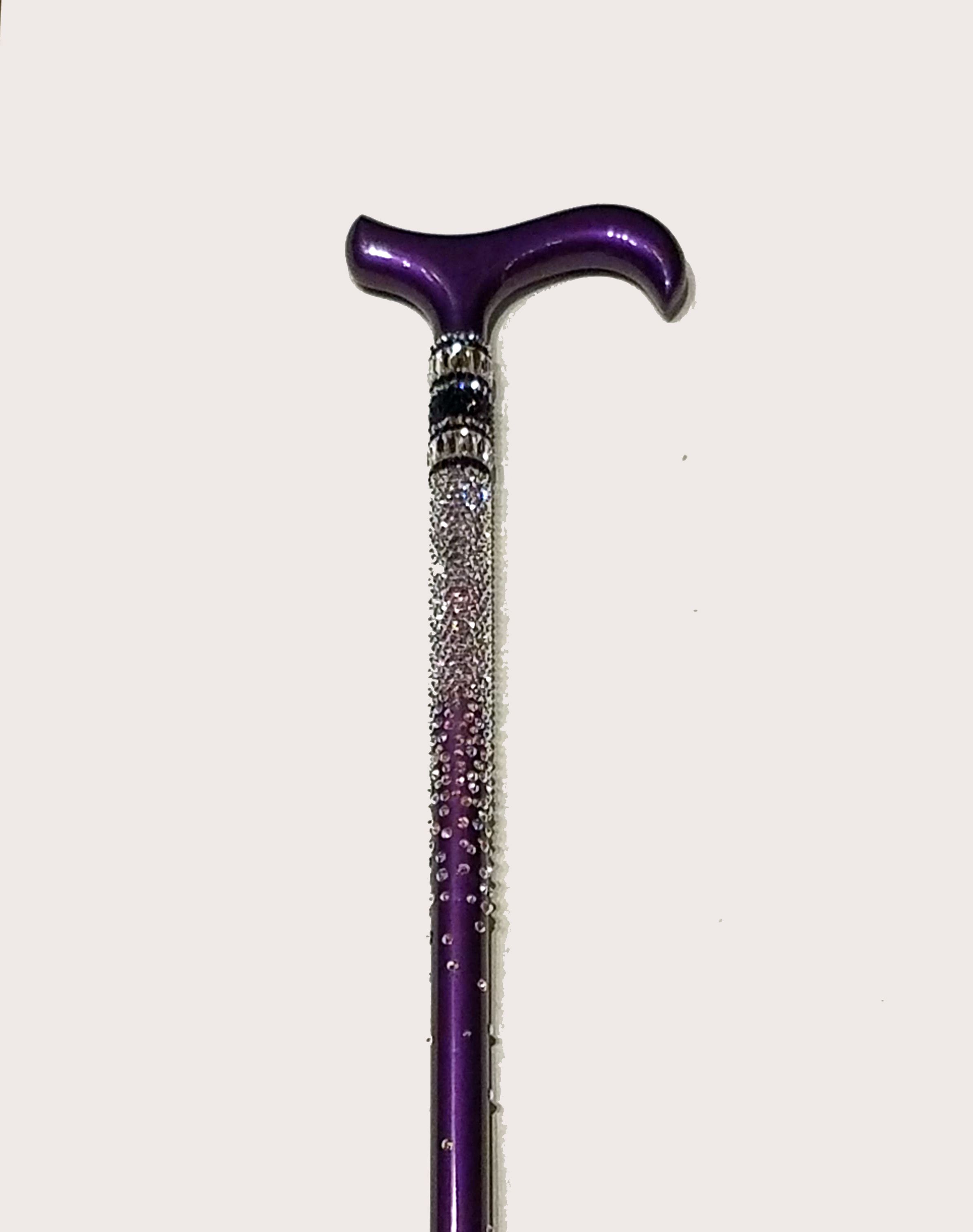 Hand Made Swarovski Crystal Rhinestone Cane By Couture Crystal