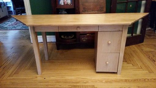 Custom Made Desk And Filing Cabinet