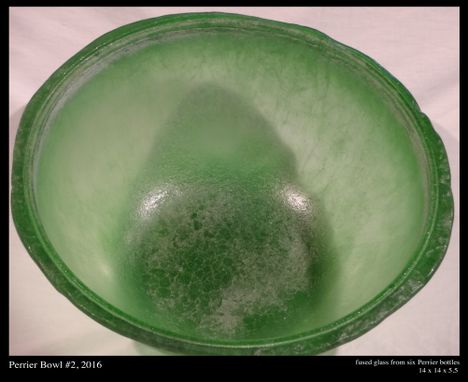 Custom Made Recycled Glass Serving Bowls