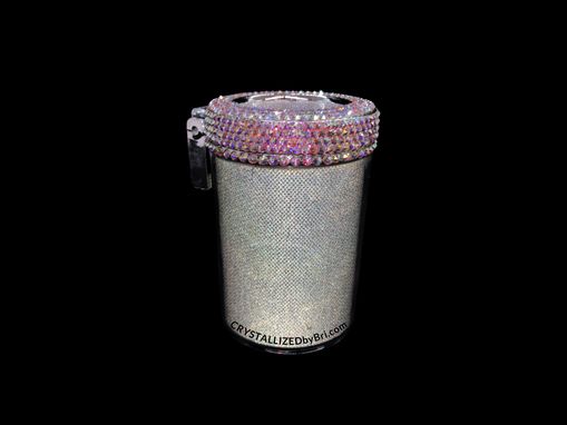 Custom Made Bling In Car Ashtray Crystals Cigarette Holder Led Light Up Bedazzled Vent Clip