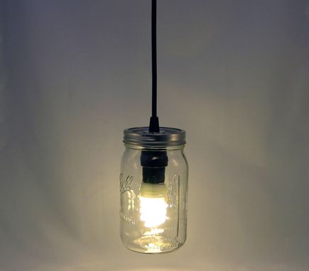 Custom Made Ball Mason Jar Hanging Pendant Light - Bmql-Svt