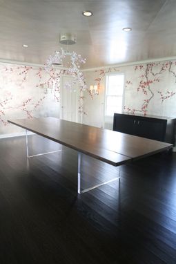 Custom Made Walnut Slab Dinning Table