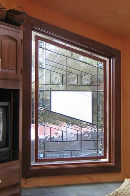 Custom Made Stained Glass Kitchen Window