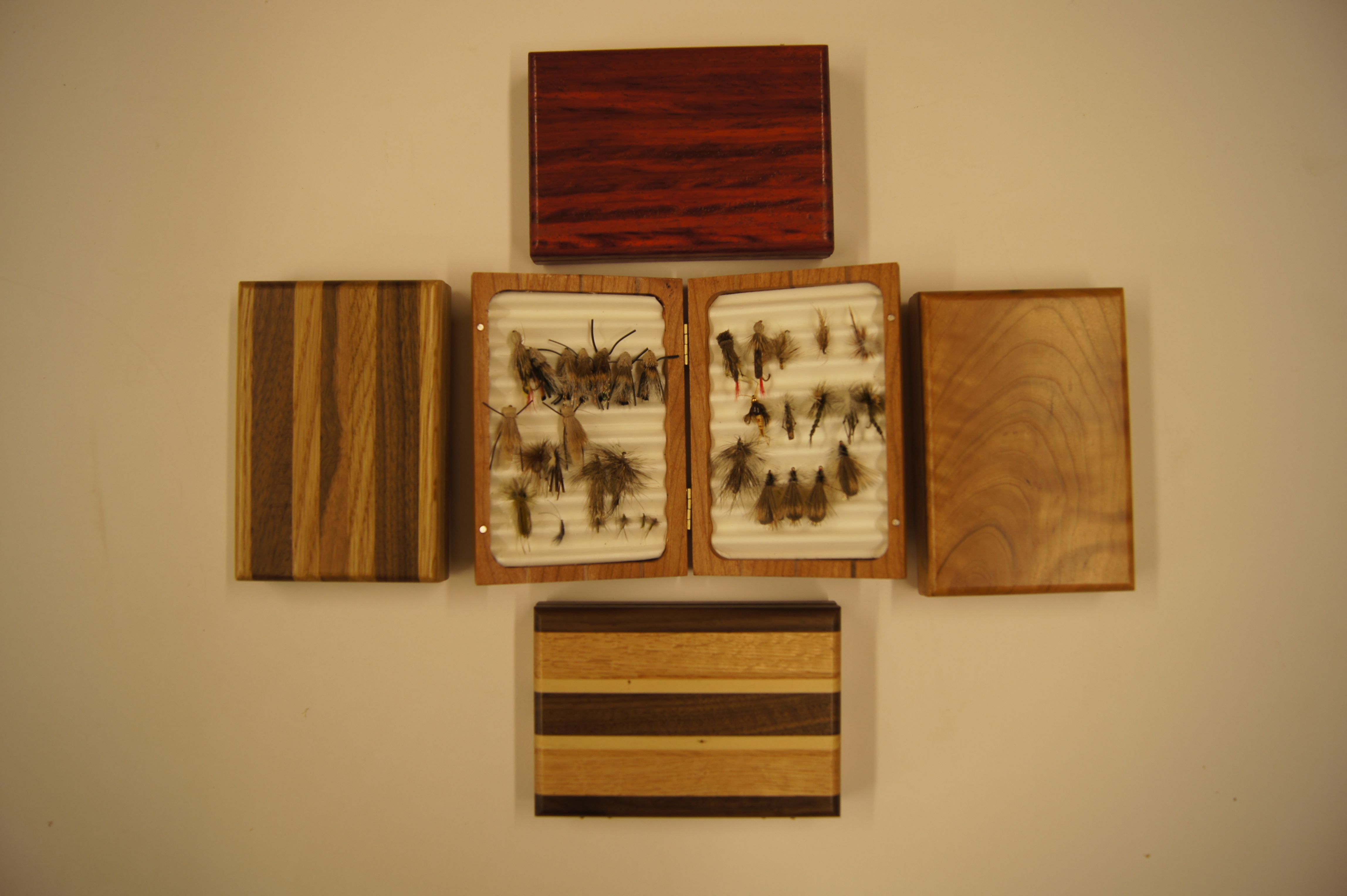 Buy Custom Made Wooden Fly Box, made to order from Red Dog Woodworks