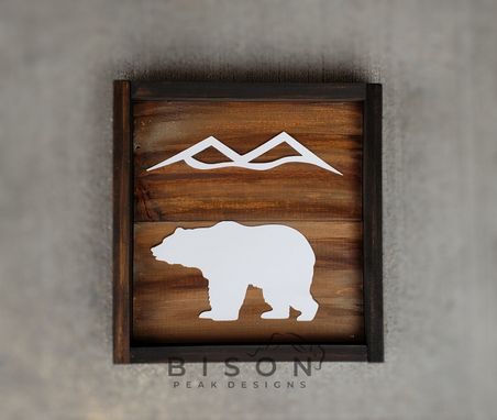 Custom Made Rustic Bear Recreational Sign