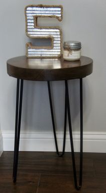 Custom Made Reclaimed Wood End Table |  Reclaimed Wood Nightstand | Rustic Side Table | Farmhouse End Table