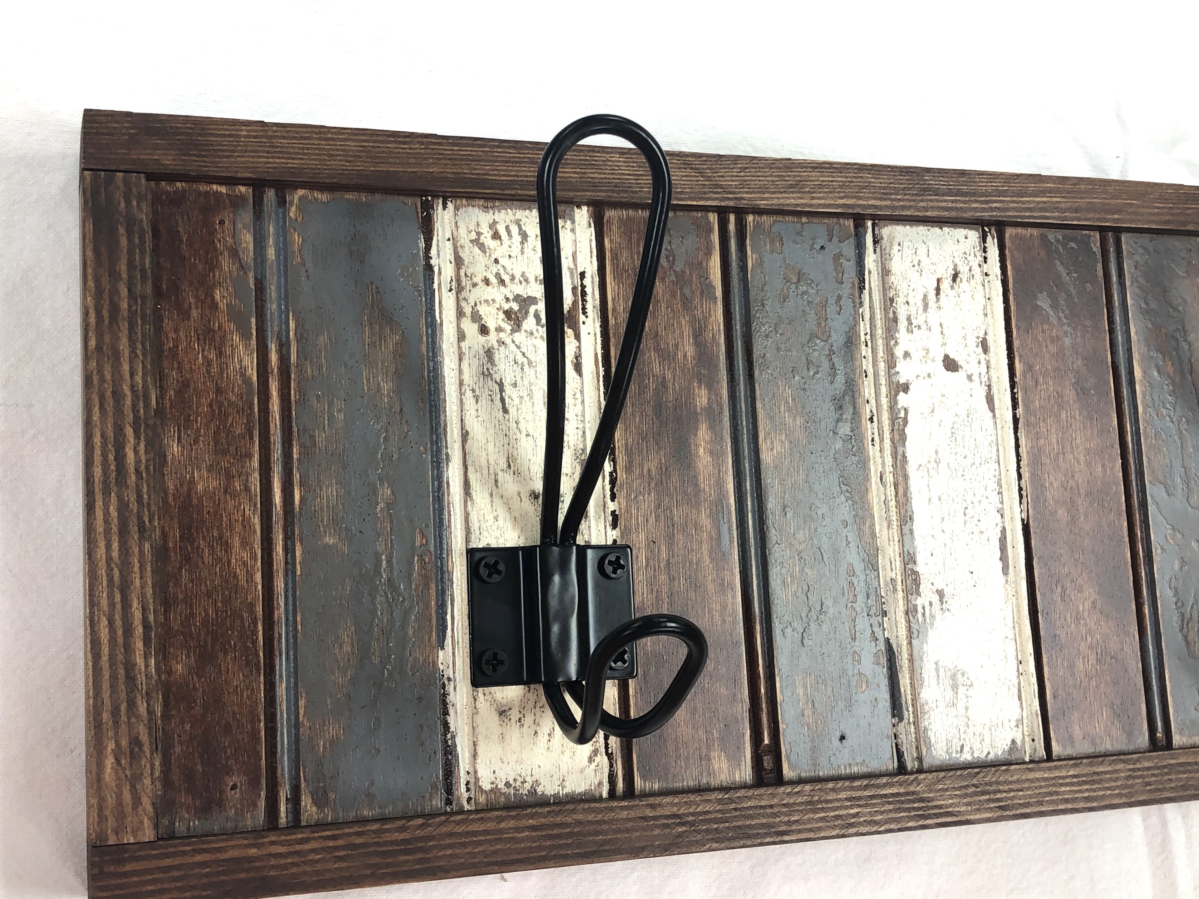 Buy Hand Made Rustic Farmhouse Coat Rack, Coat Hook, made to order from