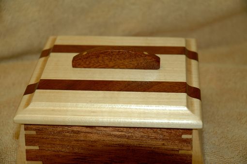 Custom Made Small Mahogany Wooden Box # 1