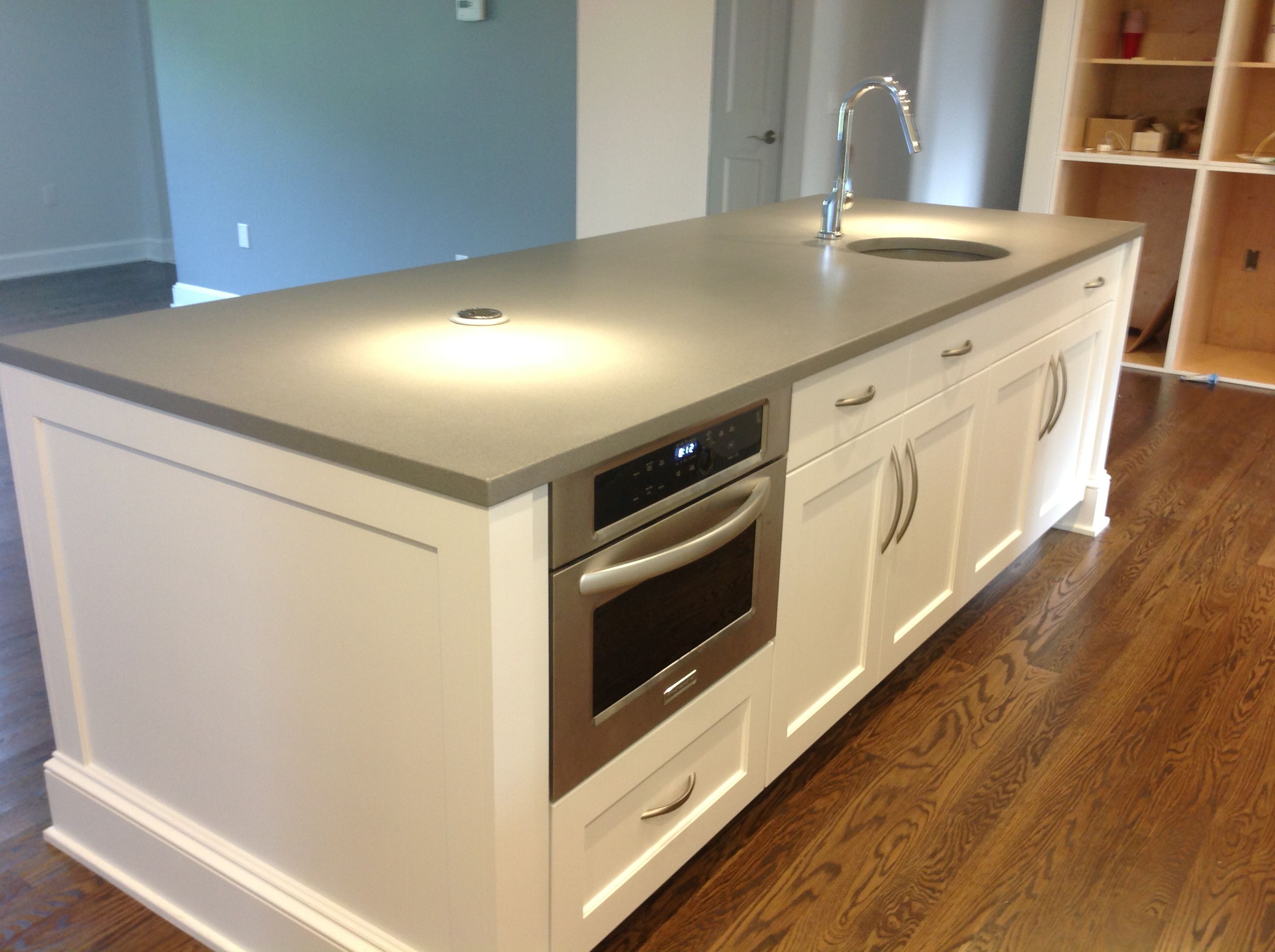 Custom Concrete Countertops With Concrete Prep Sink by F&M Concrete
