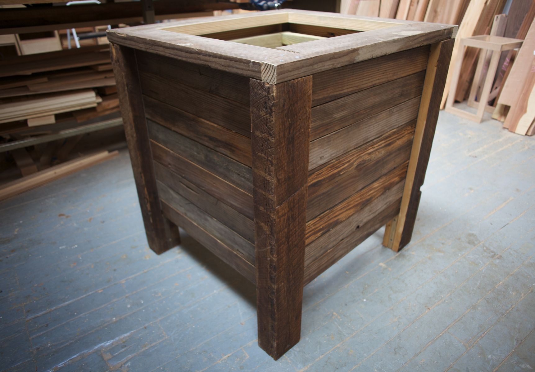 Handmade Reclaimed Planter by Left To Right Furniture