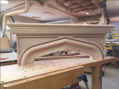 Custom Made Tudor Style Mantel