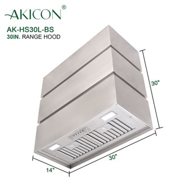  Akicon 30 Inch Range Hood Insert, Ultra Quiet