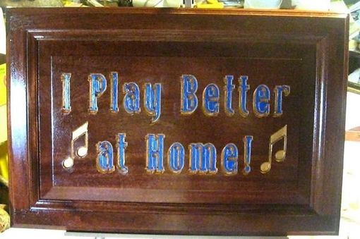 Custom Made Sign For Music Store