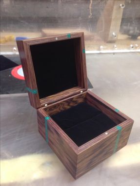 Custom Made Cocobolo Engagement Ring Box