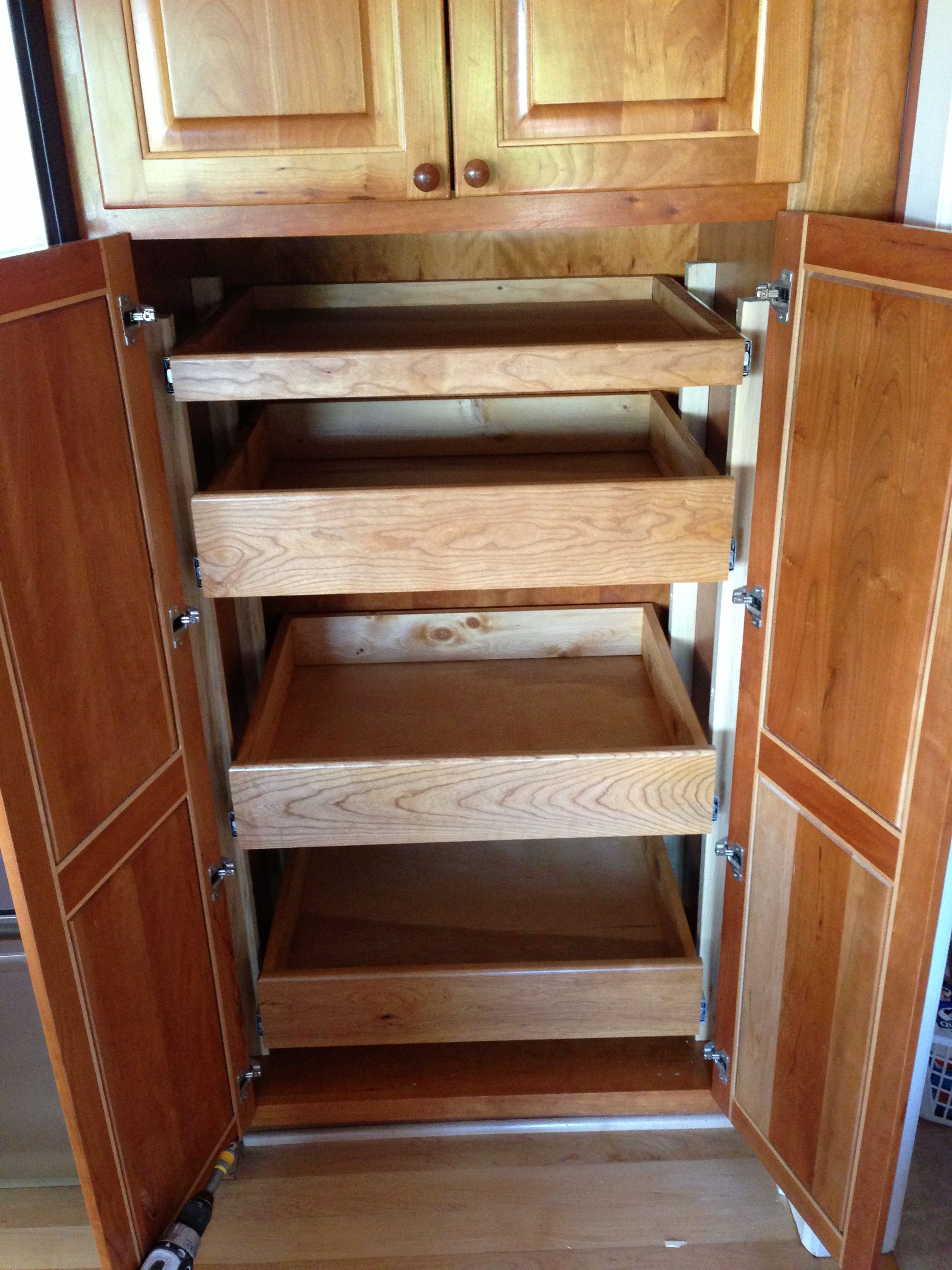 Handmade Custom Cabinet Poullouts by Owryen Interiors and Woodworking ...