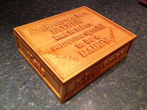 Custom Made Fathers Day Memory Box