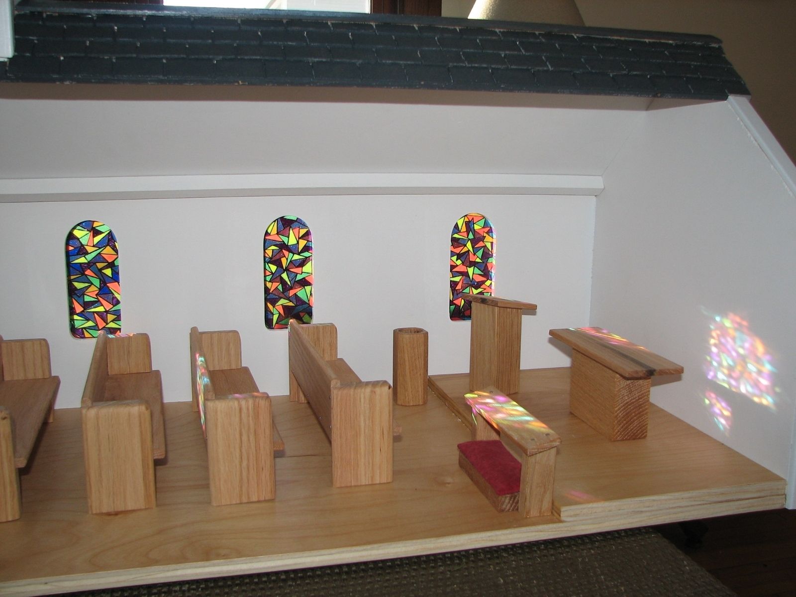Handmade Toy Wooden Church by Stockwell Creek Furniture