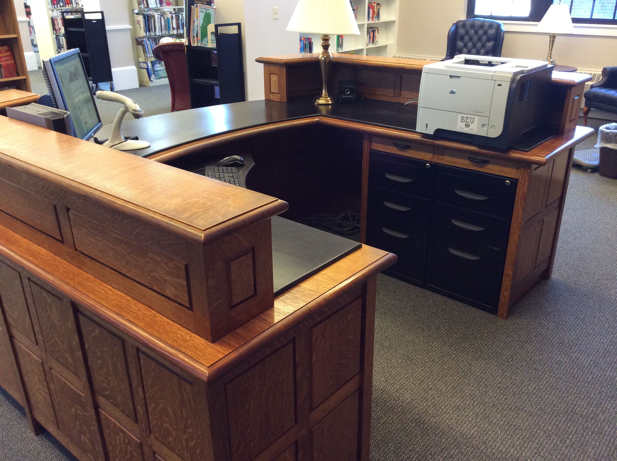 Hand Made Merrill Library Reference Desk by David Klenk