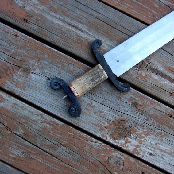 Custom Type G Hilt Viking Sword by Big Rock Forge | CustomMade.com