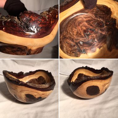 Custom Made Walnut Natural Edge Bowl