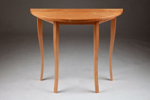Custom Made Maple Demilune Table