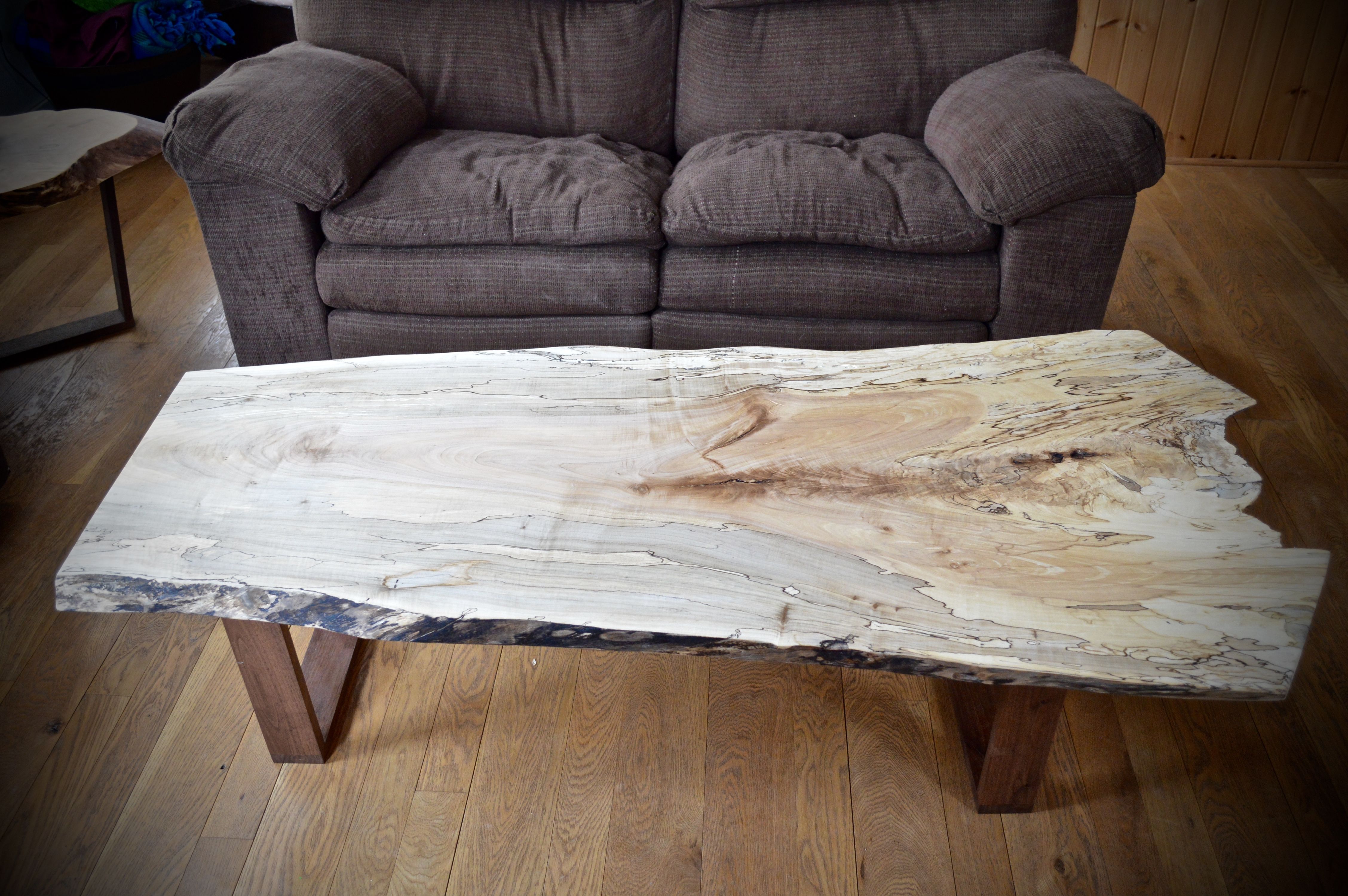 Custom Made Live Edge Spalted Maple Coffee Table by Martin Rustics