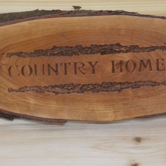 Hand Made Rustic Country Home Wood Carving Wall Sign. by ...