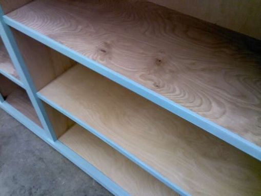 Custom Made Book Shelves And Stand Up Pantry