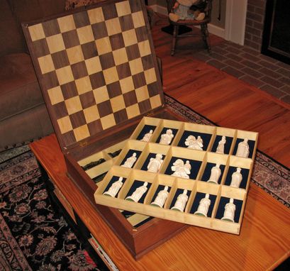 Custom Made Chess Case For Oversize Pieces