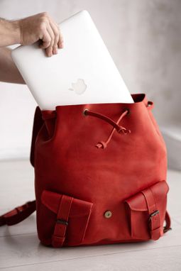 Custom Made Laptop Backpack Women,Leather Work Backpack,Travel Backpack Women
