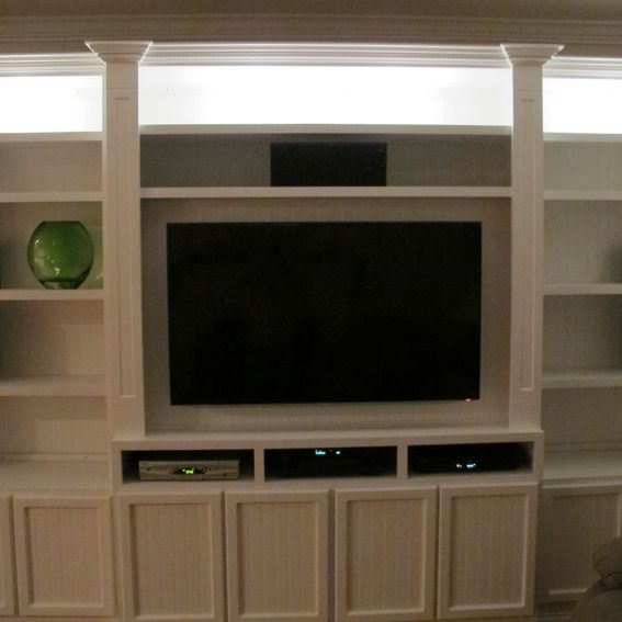 Hand Crafted Built-In Entertainment Center by Carolina Woodworking ...